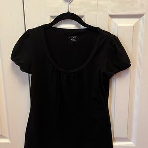 LOFT Classic Black Blouse